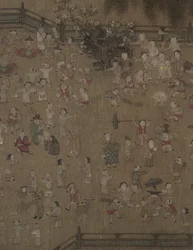 Sata lasta leikkimässä, 1100-1200.