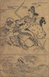 Akutagawa-joen reunalla Tales of Ise Ise monogatarista.
