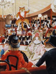 Kuvitus elokuvasta Cats Galore! A Compendium of Cultured Cats (julkaisu 2015).