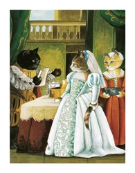 Kuvitus Shakespeare Cats -teoksesta: Poster Book (pub. 2016)
