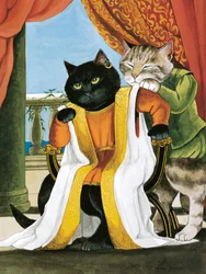Kuvitus Shakespeare Cats -teoksesta: Poster Book (pub. 2016)