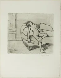 Louise Nude sohvalla
