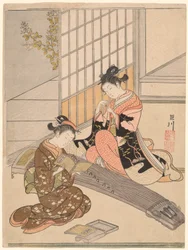Oques descendents dels ponts de Koto (Kotoji no rakugan), de la sèrie "Vuit vistes del saló (Zashiki hakkei)" finlandès