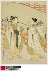 Sh linja jokaisen kentän aaltosuunnitelma d ensimmäinen ryhmä uusi g Yushima Tenjin Sh linja, c. 1769