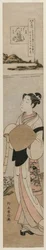 Pappi Kukai Tama-joen rannalla Koya-vuorella..., 1760-luvun lopulla.
