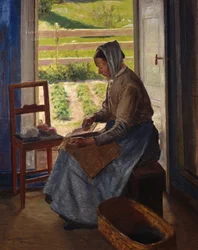 Naisen karstaus (öljy kankaalle)