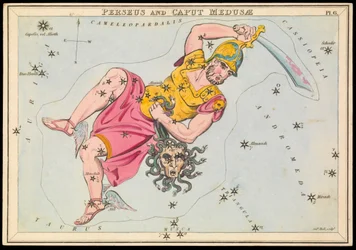 Perseus ja Caput Medusae, n.1825 (kortti, paperi, kudos )