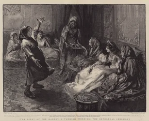 Haaremin valo, turkkilaiset häät, kihlausseremonia