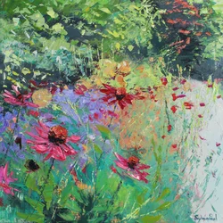Echinacea rajalla, 2025 (akryyli)