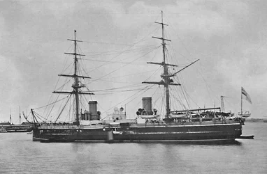 H.M.S. Joustamaton vuosina 1880, c1880, 1904