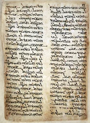 Lisätä. 14425, f.31, tekstisivu Pentateuchista. (Genesis, Exodus, Numbers, Deuteronomy), 464 (vellum)