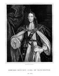 Edward Montagu, Manchesterin toinen jaarli, englantilainen sotilas, 1828.