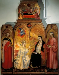 Taddeo di Bartolo (1362-1422) Marian julistus pyhien Cosman ja Damianuksen kanssa