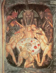 Helvetti, yksityiskohta ahneista, noin 1394