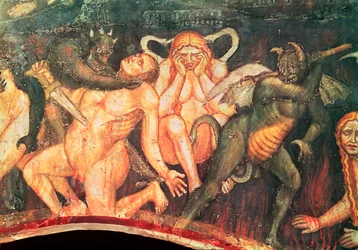 Helvetti, yksityiskohta himokkaista, noin 1394