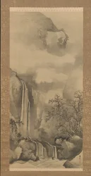 Maisema ja vesiputous, 1828.