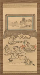 Viinikupin kahdeksan kuolematonta, 1828.