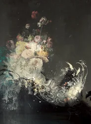 FloralCollar I, 2018 (kollaasi kankaalle)
