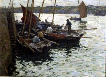 Kalastajat laiturilla