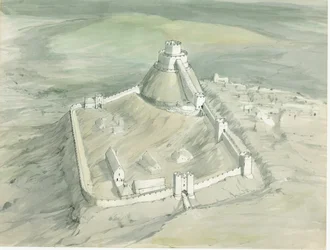 Launceston Castle, Weston Road, Launceston, Cornwall, 1980-1989.