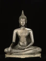 Buddha, onnellinen aika (pronssi)