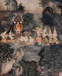 Buddhan kiusaus (seinämaalaus)