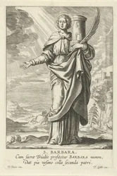 Pyhä Barbara St. Barbara (otsikko esineessä) Feminine heiligen (sarjan nimi) Mirror Illuminated Virgin (sarjan nimi)