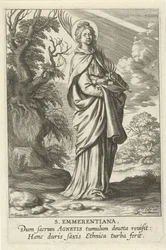 Heilige Emerentiana van Rome St. Emmerantiana (otsikko esineessä) Feminine heiligen (sarjan nimi) Mirror Illuminated Virgin (sarjan nimi)