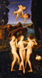 The Three Graces (öljy paneelissa)