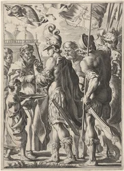 Aleksanteri Suuri leikkaamassa Gordionin solmua, 1600-luku