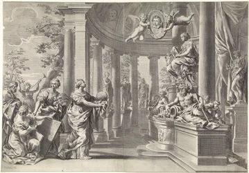 Allegorinen esitys: viisauden temppeli (Sapienta)