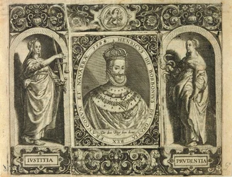 Henricus IIII Borbonius Dei Gratia Rex Francorum et Navarrae 1595 / Bry, Jean Théodore de Bry, Jean Théodore de
