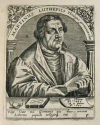 LUTHER, Martti (1483-1546). Saksalainen uskonnollinen uudistaja. Kaiverrus. ESPANJA. MADRID (AUTONOMINEN ALUE). Madrid. Kansalliskirjasto