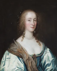 Muotokuva naisesta, jonka sanotaan olevan Margaret Hewett, Lady Paston (öljy kankaalle).