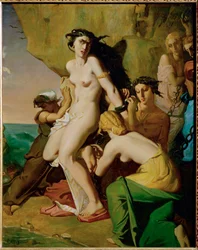 Andromede attachee au rocher par les Nereides - Merenneitojen kallioon kahlitsema Andromeda ...