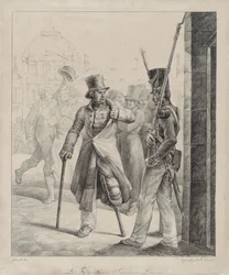 Sveitsiläinen vartija Louvressa (The Swiss Royal Guard Sentry at the Louvre)