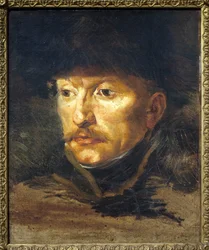 Luutnantti Dieudonnen muotokuva. maalaus Theodore Gericault (1794-1824), öljy kankaalle, noin 1812. Ranskan taide