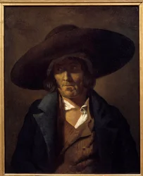 Theodore Gericaultin (1791-1824) Vendeen-maalaukseksi kutsutun miehen muotokuva 1800-luvun aurinko. 0,81x0,64 m