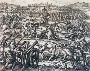 Francisco Pizarron (noin 1475-1541) joukot vangitsivat inkakeisari Atahualpan Cajamarcan taistelussa 16. marraskuuta