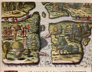 Amerikan historia: "" Charlesfortiin (Fort Carolinaan) asettuneet Jean Ribault