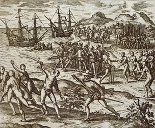The Spanish In America, Theodore De Bry, kaiverrus