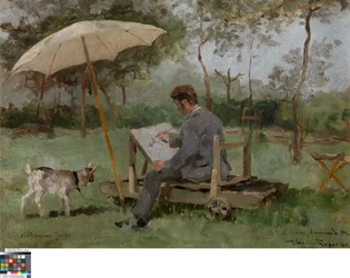 Armand Heins Maalaus ulkona