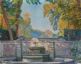 Suihkulähde, noin 1917-1922.