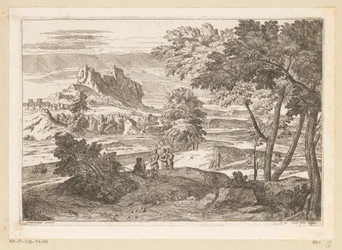 Arkadian maisema hahmoineen ja kaneina Suite de Paysages (sarjan nimi)
