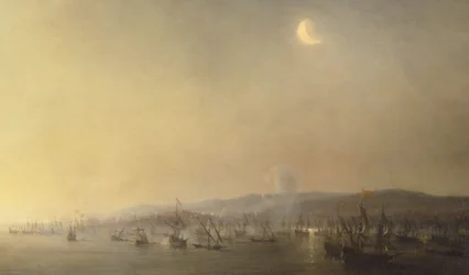 Meritaistelu Cartagenassa 3. syyskuuta 1643, Théodore Gudin vuonna 1844.