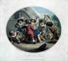 Buffet the Bear, kaiverrus Charles Knight (1743-n. 1826), pub. Kirjailija: J.F. Tomkins
