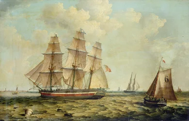 Hullissa sijaitseva kolmimastoparkki "Halcyon".