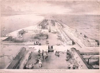 Thames Haven Dock, Lontoo, 1830