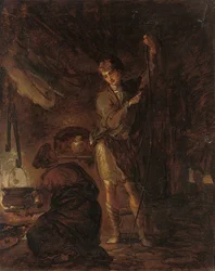 Kohtauksia William Cowperin teoksesta "The Task", poika jousen kielessä, 1785