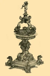 Pöytäkoristeen hopea, 1680-1699, 1881.